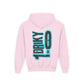 Driky 1 point 0 Bro - Blue Brain - (Back Print) Youth Heavy Blend Hoodie