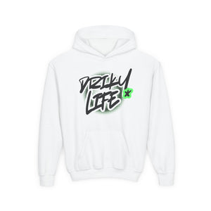 Driky Life - Green Monkey - Youth Heavy Blend Hoodie