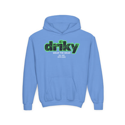 Driky ESTD Wear - Green Monkey - Youth Heavy Blend Hoodie