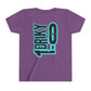 Youth Driky 1 point 0 Bro - - Blue Brain Back Print Short Sleeve Tee