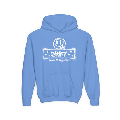 Driky Laugh at the World - Simple - Youth Heavy Blend Hoodie