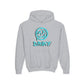 Driky Die Happy -  Blue Brain - Youth Heavy Blend Hoodie
