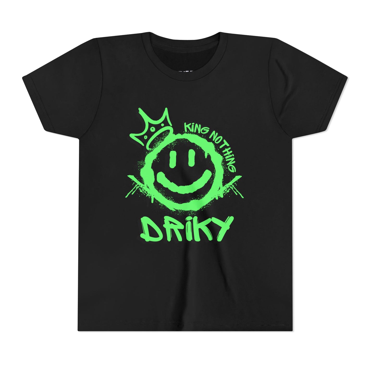Youth Driky King Nothing - Green Monkey Short Sleeve Tee