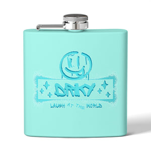 Driky Laugh at the World Stainless Steel Flask - 6oz