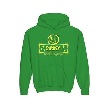 Driky Laugh at the World - Banana Sunshine - Youth Heavy Blend Hoodie