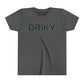 Youth Driky Stud Muffin - Green Monkey Short Sleeve Tee